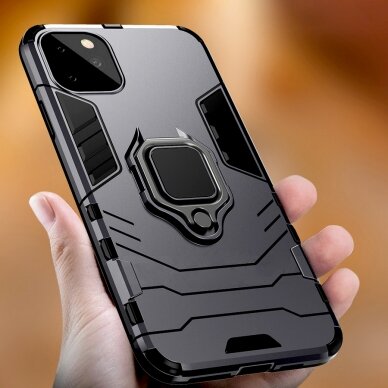 Xiaomi Redmi 9C/10A juoda RING ARMOR nugarėlė 10