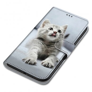 XIAOMI REDMI 9C/10A tracy fashion dėklas Grey Cat 3