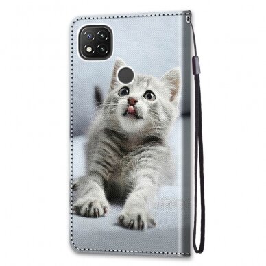 XIAOMI REDMI 9C/10A tracy fashion dėklas Grey Cat 7