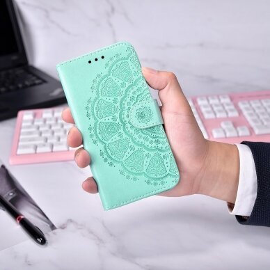 XIAOMI REDMI 9T /POCO M3 mėtos spalvos Tracy Print dėklas Mandala 1