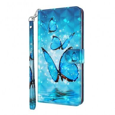 XIAOMI REDMI 9T /POCO M3 Tracy fashion 3D dėklas Blue Butterfly 1