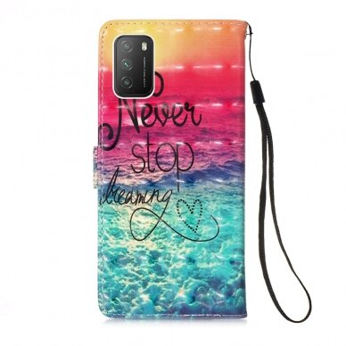 XIAOMI REDMI 9T /POCO M3 Tracy fashion 3D dėklas Never Stop Dreaming 1