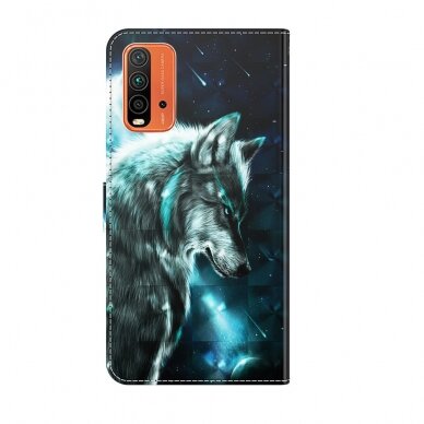 XIAOMI REDMI 9T /POCO M3 Tracy fashion 3D dėklas Vilkas 2