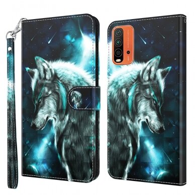 XIAOMI REDMI 9T /POCO M3 Tracy fashion 3D dėklas Vilkas