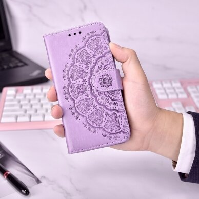 XIAOMI REDMI 9T /POCO M3 violetinis Tracy Print dėklas Mandala 1