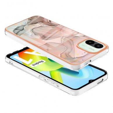 XIAOMI REDMI A1/REDMI A2 Tracy nugarėlė MILKY WAY MARBLE Pink 2