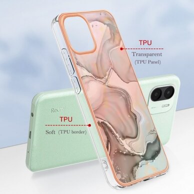 XIAOMI REDMI A1/REDMI A2 Tracy nugarėlė MILKY WAY MARBLE Pink 5