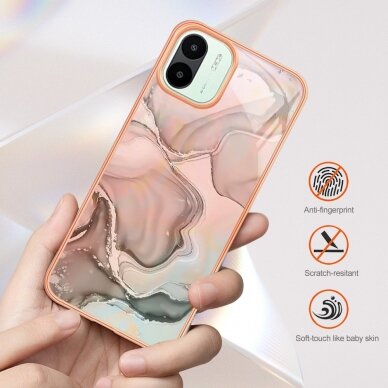 XIAOMI REDMI A1/REDMI A2 Tracy nugarėlė MILKY WAY MARBLE Pink 6