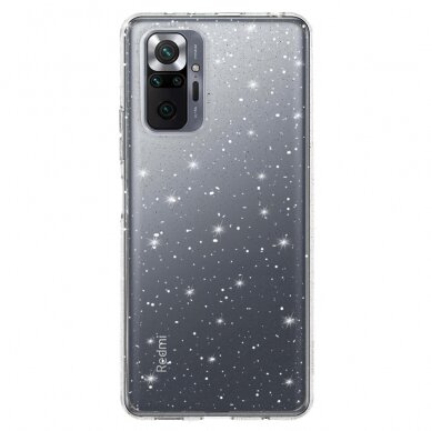 XIAOMI REDMI NOTE 10 PRO/10 PRO MAX clear Crystal Glitter nugarėlė 1