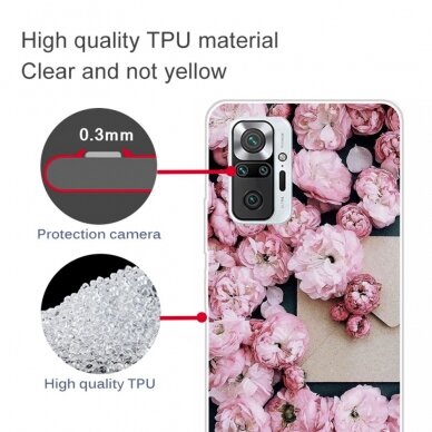 Xiaomi REDMI NOTE 10 PRO/10 PRO MAX Tracy nugarėlė Pink Flower 3