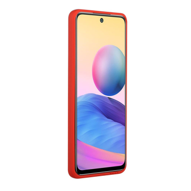 XIAOMI REDMI NOTE 10/10s/POCO M5s raudona nugarėlė SOLID WITH CARD SLOT 3