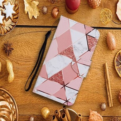 XIAOMI REDMI NOTE 10/10s/POCO M5s Tracy fashion dėklas Geometric marble rose 1