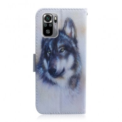 XIAOMI REDMI NOTE 10/10s/POCO M5s Tracy fashion dėklas White Wolf 1