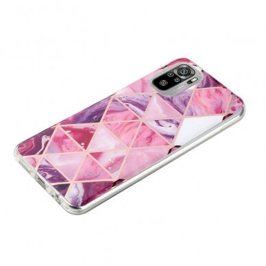 XIAOMI REDMI NOTE 10/10s/POCO M5s Tracy nugarėlė Geometric marble purple 3