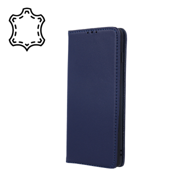 XIAOMI REDMI NOTE 10/10s/POCO M5s mėlynas odinis Genuine dėklas 6