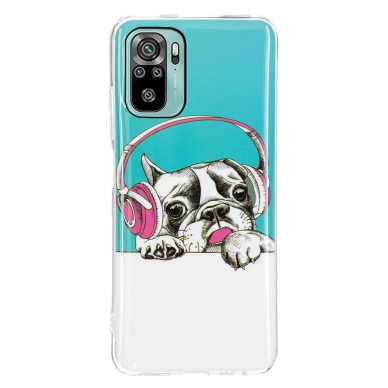 XIAOMI REDMI NOTE 10/10s/POCO M5s Tracy šviečianti tamsoje nugarėlė Dog with Headset 2