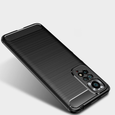 Xiaomi REDMI NOTE 11 PRO juoda TECH LYGCARBON nugarėlė 2