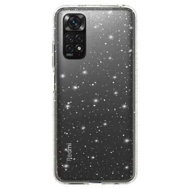 XIAOMI REDMI NOTE 11/11S clear Crystal Glitter nugarėlė 1