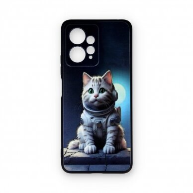 Xiaomi Redmi Note 12 black nugarėlė Astronaut Cat Design00317