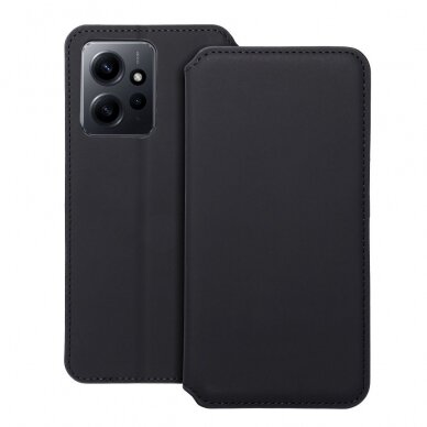 Xiaomi Redmi Note 12 juodas DUAL POCKET dėklas