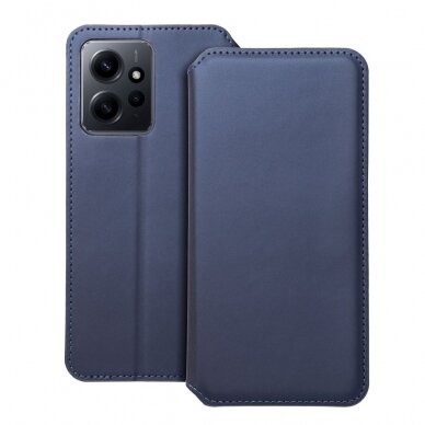 Xiaomi Redmi Note 12 mėlynas DUAL POCKET dėklas