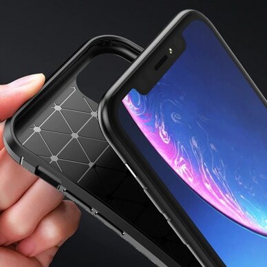 Xiaomi Redmi Note 12 PRO PLUS black CARBON FIBER nugarėlė 6