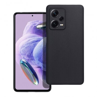 Xiaomi Redmi Note 12 PRO PLUS juoda MAT+ nugarėlė