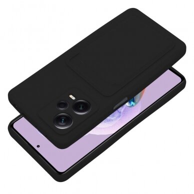 Xiaomi Redmi Note 12 PRO PLUS juoda nugarėlė SOLID WITH CARD SLOT 2