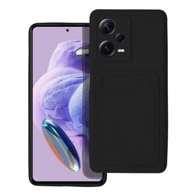 Xiaomi Redmi Note 12 PRO PLUS juoda nugarėlė SOLID WITH CARD SLOT