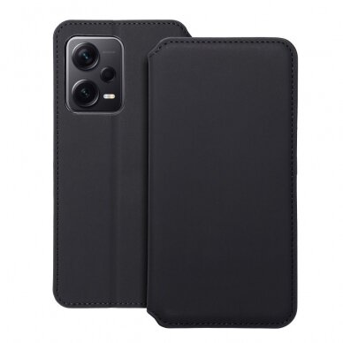 Xiaomi Redmi Note 12 PRO PLUS juodas DUAL POCKET dėklas