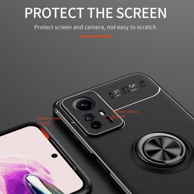 Xiaomi Redmi Note 12S juoda MAGNETIC RING nugarėlė 12