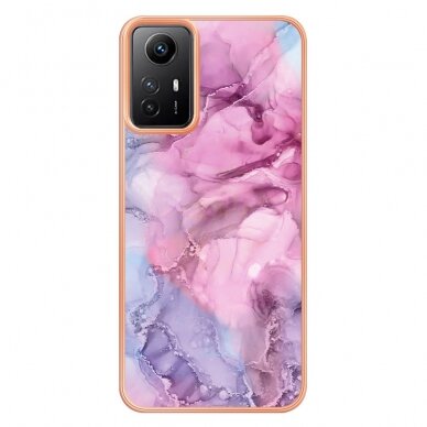 Xiaomi Redmi Note 12S Tracy nugarėlė MILKY WAY MARBLE Pink 1