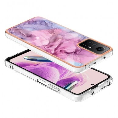 Xiaomi Redmi Note 12S Tracy nugarėlė MILKY WAY MARBLE Pink 6