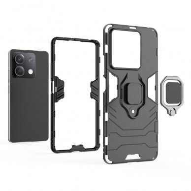 Xiaomi Redmi Note 13 5G black RING ARMOR nugarėlė 1