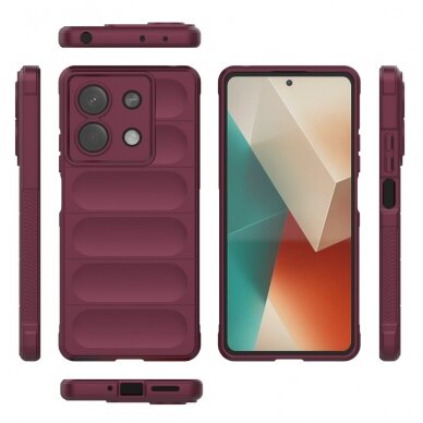 Xiaomi Redmi Note 13 5G wine Tracy Anti-slip Rugged nugarėlė 5