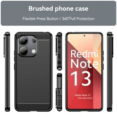 Xiaomi Redmi Note 13 black LYGCARBON nugarėlė 2