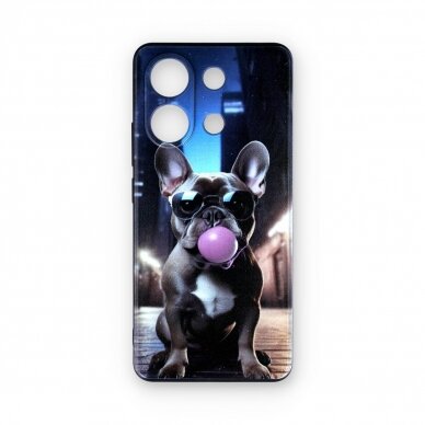 Xiaomi Redmi Note 13 black nugarėlė Bulldog Design00322