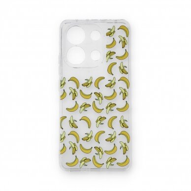 Xiaomi Redmi Note 13 clear nugarėlė Banana Design00233