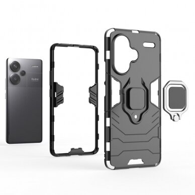 Xiaomi Redmi Note 13 PRO+ 5G black RING ARMOR nugarėlė 2