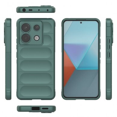 Xiaomi Redmi Note 13 Pro 5G / Poco X6 5G green Tracy Anti-slip Rugged nugarėlė 4