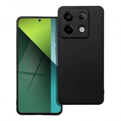 Xiaomi Redmi Note 13 Pro 5G / Poco X6 5G juoda MAT+ nugarėlė