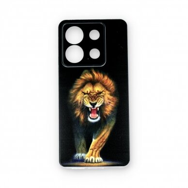 Xiaomi Redmi Note 13 Pro 5G / Poco X6 5G clear nugarėlė Lion Design00101