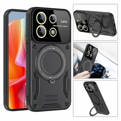 Xiaomi Redmi Note 13 PRO 5G / Poco X6 black Magsafe KICKSTAND nugarėlė 1