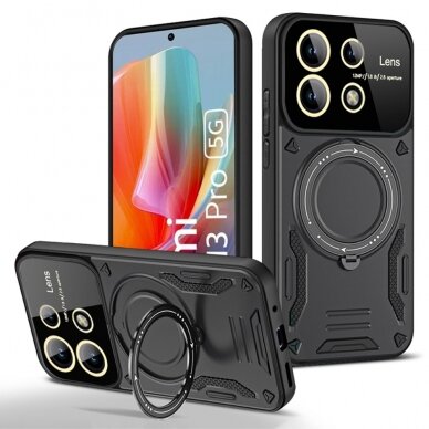 Xiaomi Redmi Note 13 PRO 5G / Poco X6 black Magsafe KICKSTAND nugarėlė