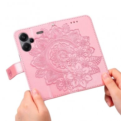 Xiaomi Redmi Note 13 PRO+ 5G Tracy MEZZO pink Mandala dėklas 5