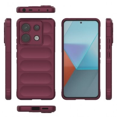 Xiaomi Redmi Note 13 Pro 5G / Poco X6 5G wine Tracy Anti-slip Rugged nugarėlė 3