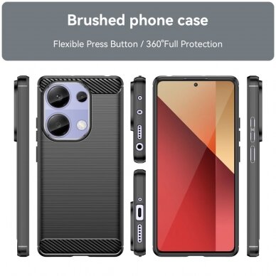 Xiaomi Redmi Note 13 PRO / Poco M6 PRO black LYGCARBON nugarėlė 2