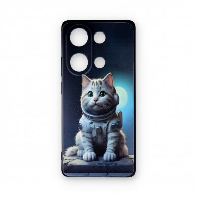 Xiaomi Redmi Note 13 PRO / Poco M6 PRO black nugarėlė Astronaut Cat Design00317 1