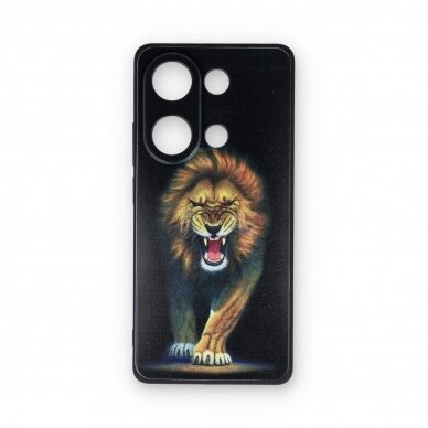 Xiaomi Redmi Note 13 PRO / Poco M6 PRO black nugarėlė Lion Design00101