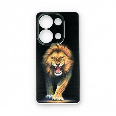 Xiaomi Redmi Note 13 PRO / Poco M6 PRO clear nugarėlė Lion Design00101